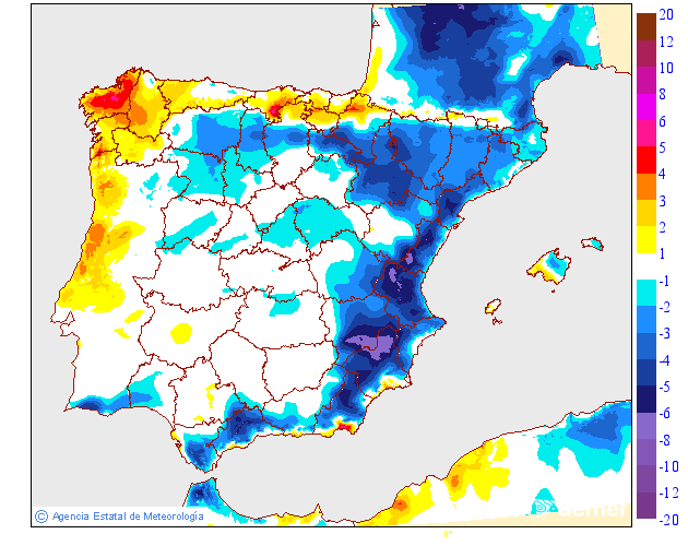 Variación de temperaturas máximas AEMET Meteosojuela 26