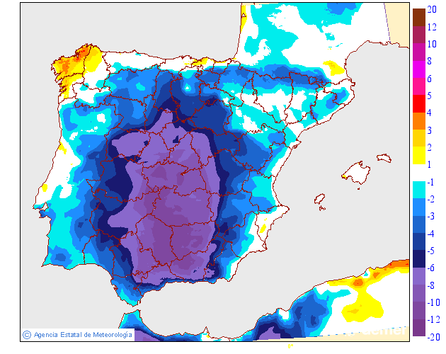 Variación de temperaturas máximas AEMET Meteosojuela 28