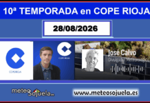 Meteosojuela en la radio. 10ª Temporada en COPE RIOJA. 28/08/2026
