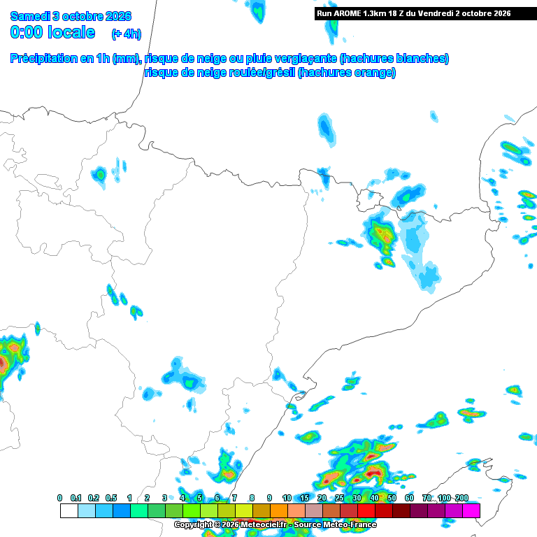 Animación evolución de las precipitaciones previstas en La Rioja