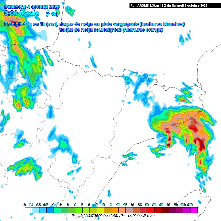 Animación evolución de las precipitaciones previstas en La Rioja