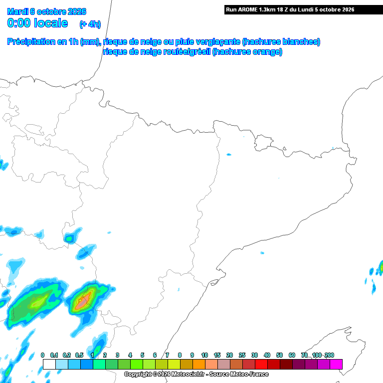 Animación evolución de las precipitaciones previstas en La Rioja