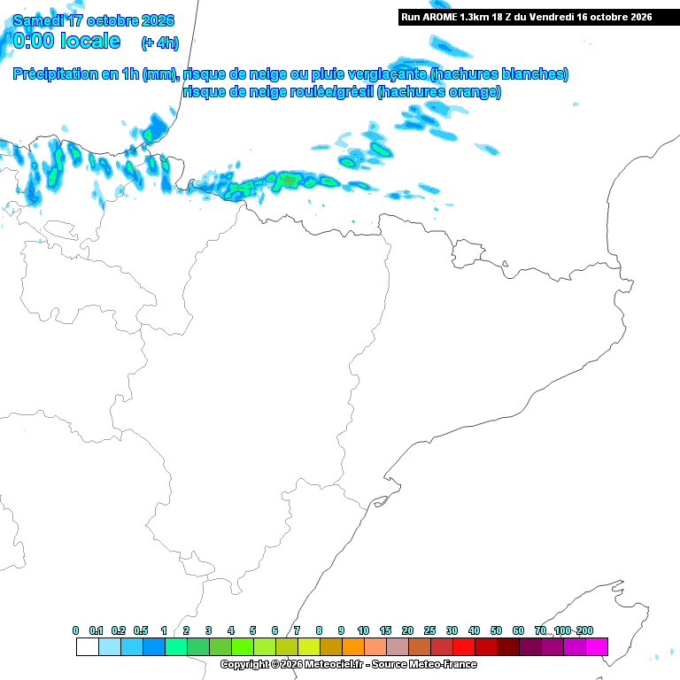 Animación evolución de las precipitaciones previstas en La Rioja