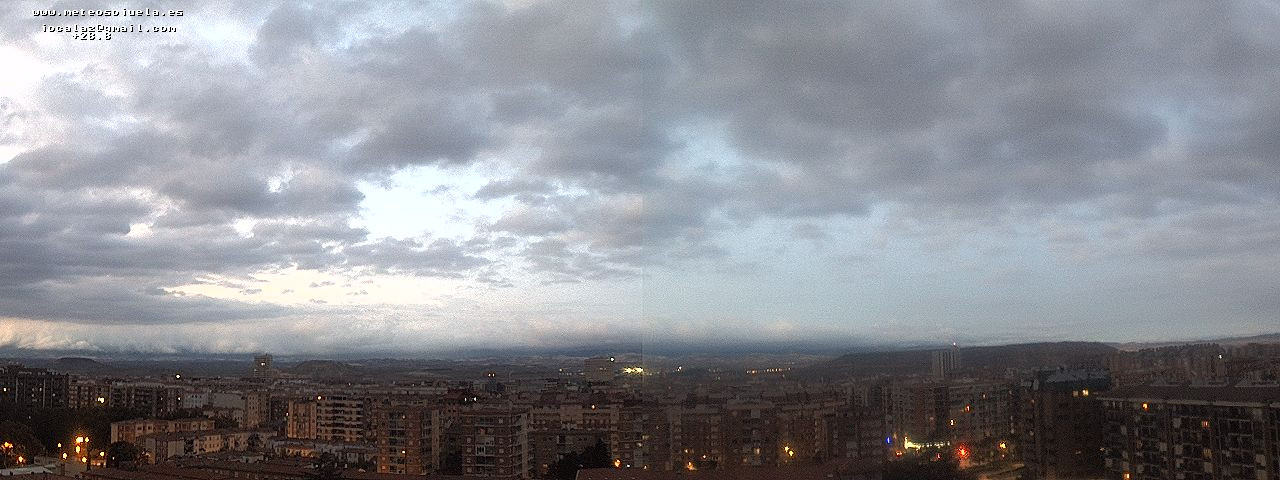 Imagen WEBCAM Logroño Barra de cierzo y nubes bajas