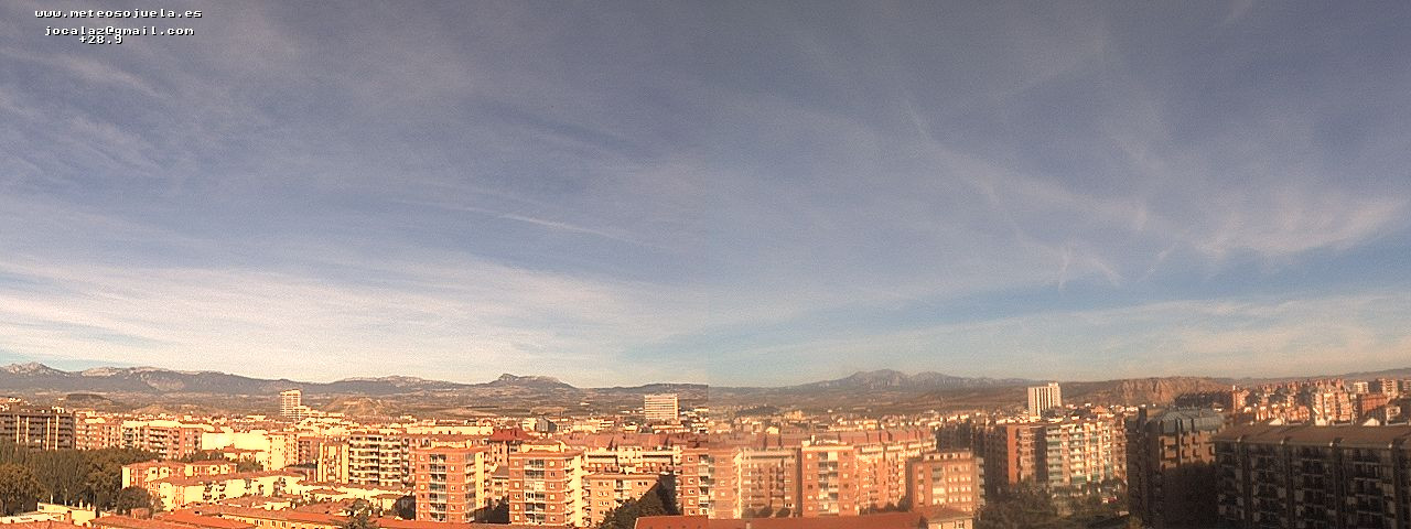 Imagen WEBCAM Logroño Cielos velados por nubes altas