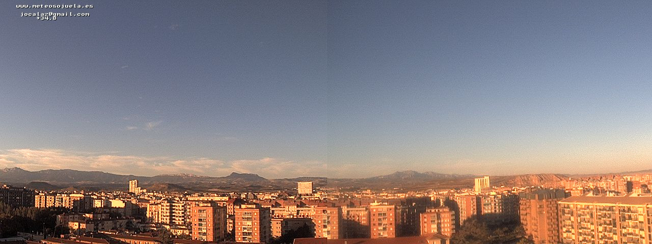 Imagen WEBCAM Logroño Despejado con alguna nube de evolución