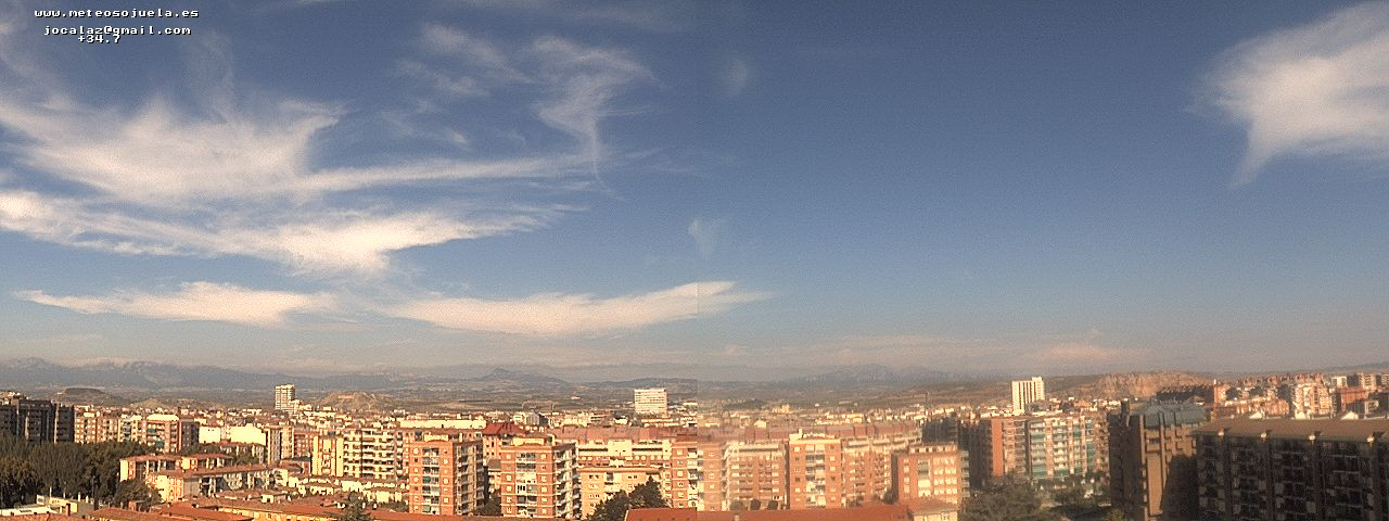 Imagen WEBCAM Logroño Despejado con nubes altas