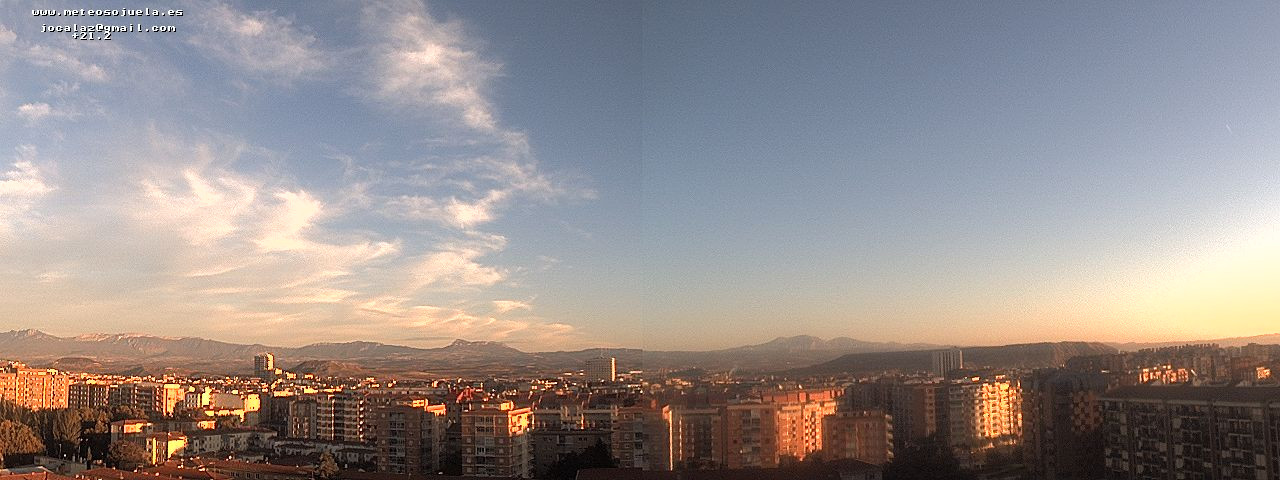 Imagen WEBCAM Logroño Despejado con nubes prefrontales