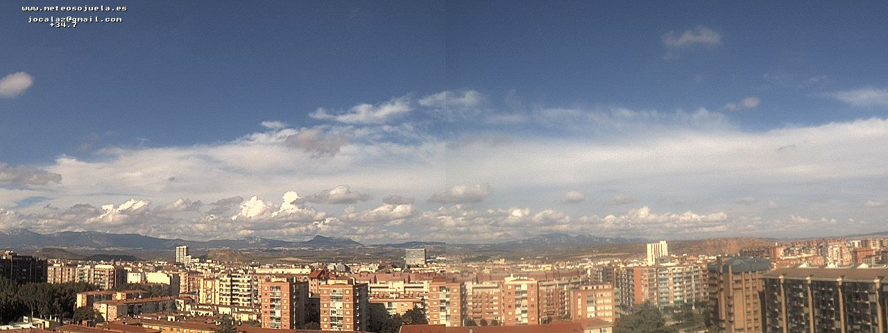 Imagen WEBCAM Logroño Intervalos de nubes y claros