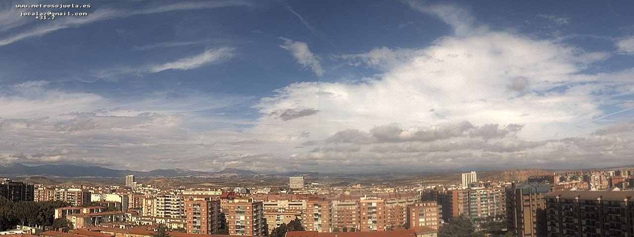 Imagen WEBCAM Logroño Intervalos de nubes y claros