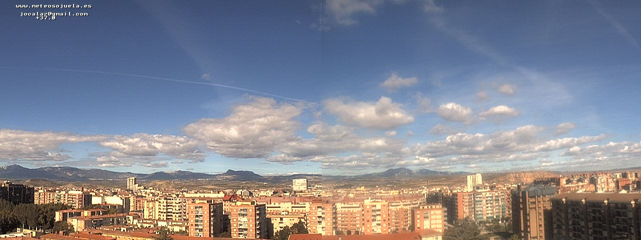 Imagen WEBCAM Logroño Nubes bajas, y medias altas con claros