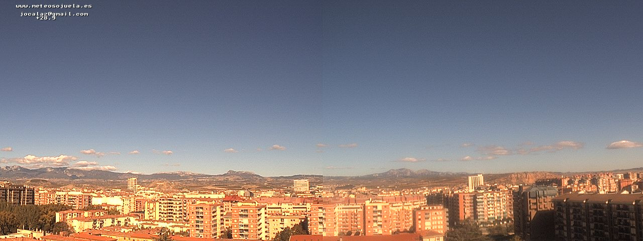 Imagen WEBCAM Logroño Poco nuboso y despejado