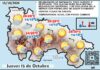 El tiempo de hoy en La Rioja. 15/10/2026. Del veroño al verano. Más calor Mapa del tiempo en La Rioja. Meteosojuela