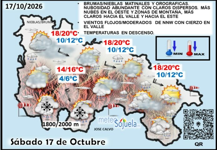 Mapa del tiempo en La Rioja. Meteosojuela Mapa del tiempo en La Rioja. Meteosojuela