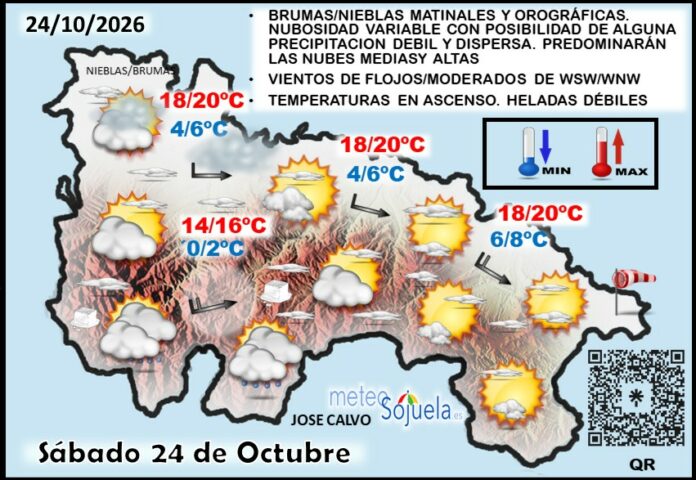 Mapa del tiempo en La Rioja. Meteosojuela Mapa del tiempo en La Rioja. Meteosojuela
