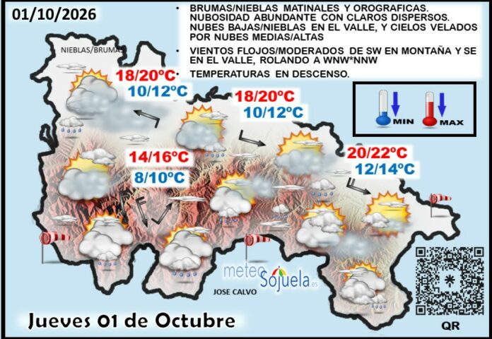 Mapa del tiempo en La Rioja. Meteosojuela Mapa del tiempo en La Rioja. Meteosojuela
