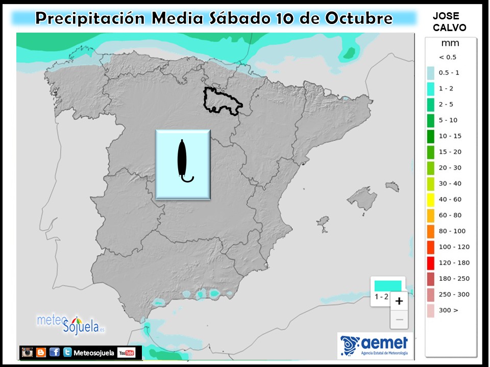 Precipitación Media según AEMET