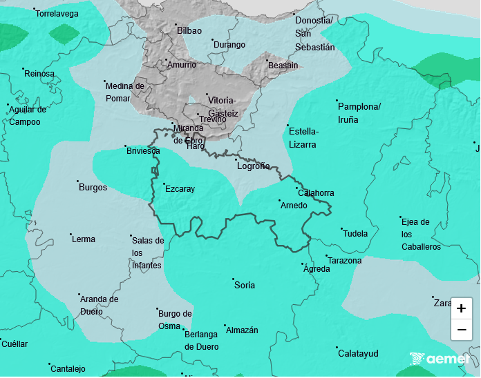 Precipitación Media según AEMET. 0510