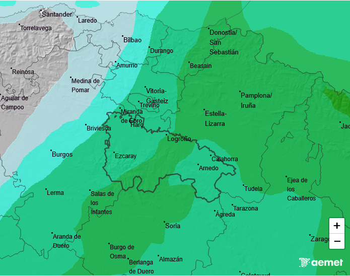 Precipitación Media según AEMET.1910