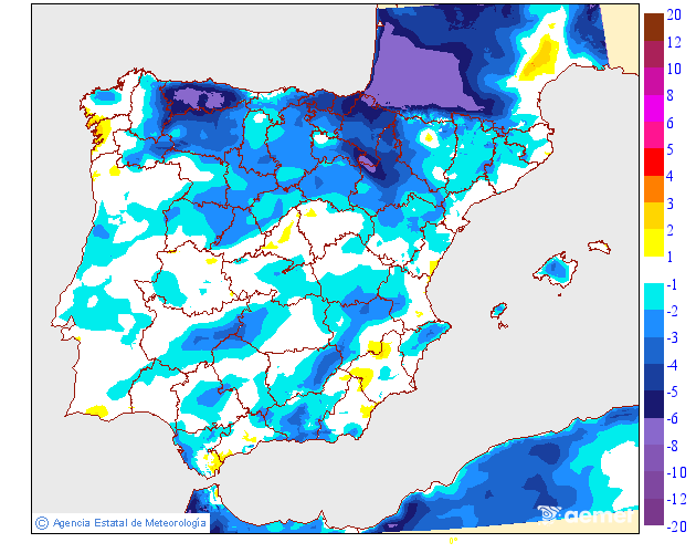 Variación de temperaturas máximas AEMET Meteosojuela 007