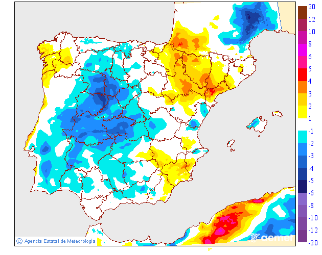Variación de temperaturas máximas AEMET Meteosojuela 0310
