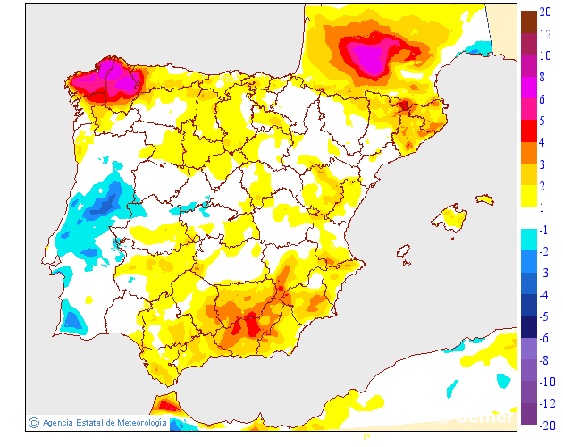 Variación de temperaturas máximas AEMET Meteosojuela 0510