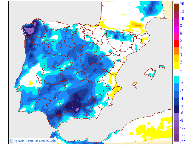 Variación de temperaturas máximas AEMET Meteosojuela 0610