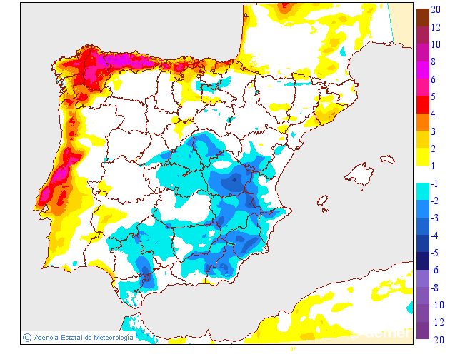 Variación de temperaturas máximas AEMET Meteosojuela 1410
