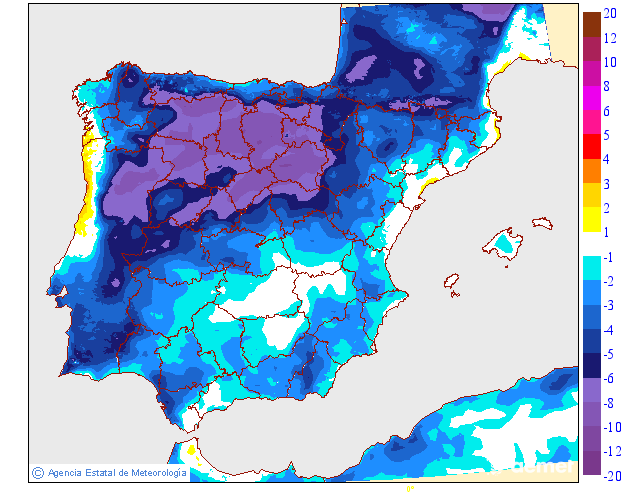 Variación de temperaturas máximas AEMET Meteosojuela 1710