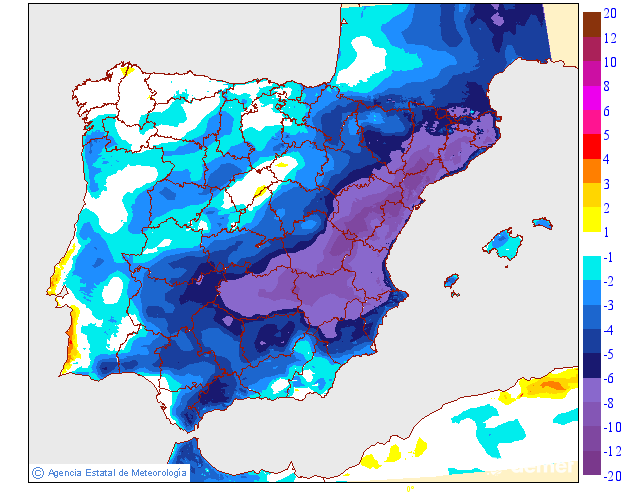 Variación de temperaturas máximas AEMET Meteosojuela 1810