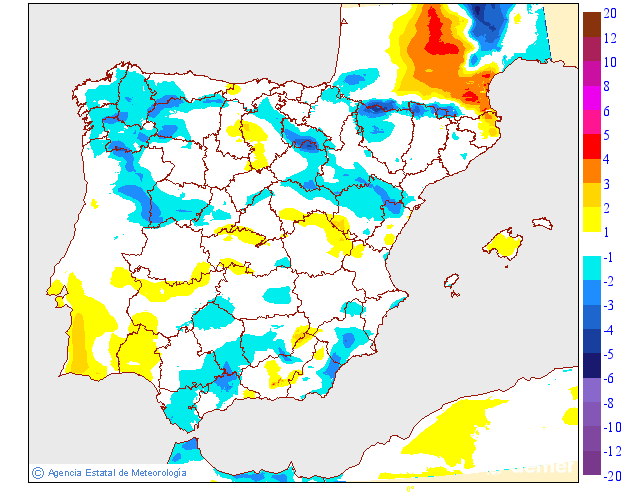 Variación de temperaturas máximas AEMET Meteosojuela 21