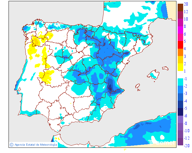Variación de temperaturas máximas AEMET Meteosojuela 31